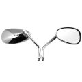 EAFC 1 Pair Motorcycle Electric Bike Mirror 10mm Aluminum Clear Glass for Honda Shadow Ace Spirit Magna VT750 Mirror. 
