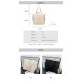 Large Capacity Tote Canvas Bag for Work Outgoing High Appearance Commuting Versatile Art Student Clothing Book Shoulder Bag Bag. 