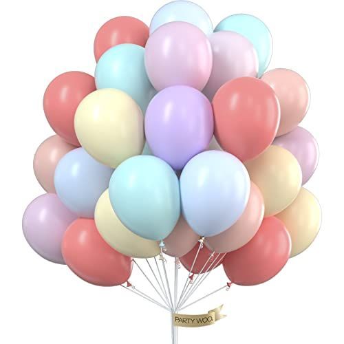 pastel colours party balloons 10" (10) pcs