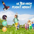 Children Rocket Launcher Toy with Parachute Self Launching Motorized Space Rocket Toys Outdoor Launch Game for Boys Kids.