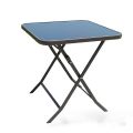 Tempered Glass Top Metal Folding Table. 