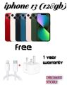 iphone 13 (128GB) with 1 year warranty ( Free 20W doc & cable ) USED. 