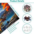 Moonlight Cabin Wooden Paper 300/500/1000pcs Jigsaw Puzzle Landscape Art for Adults Kids Family Fun Home Decor Educational Toys. 