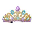 Princess Girls Sea Theme Party Mermaid Purple Crown Cute Girls Purple Headband with Crystal Ariel Cosplay Accessories Headwear. 
