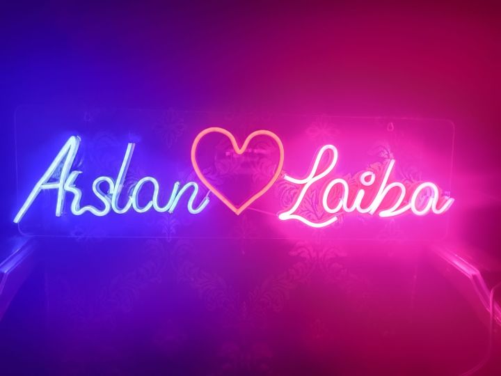 Customise Neon Sign For Home Decoration, Couple Name, Birthday Gift