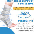 1Pair Neuropathy Socks Ankle Protector Anti Fatigue Compression Foot Sleeve Support Brace Socks Exercise Sports Protective Gear. 