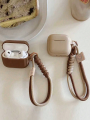 Simple Soft Silicone with Smile Hand Strap Earphone Case For Airpods 4 1 2 Pro 3 Funda Wireless Bluetooth Protective Cover.