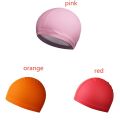 2025 New Waterproof PU Fabric Protect Ears Solid Color Waterproof Adults/kids Swimming Caps Swim Pool Hat PU Fabric Protect Ears. 