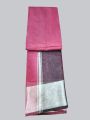 Indian cotton Saree # Silver border #Different color Headpeace #. 