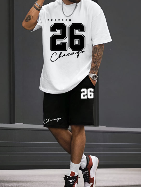 2025%20summer%20new%20men's%20T-shirt%20shorts%20set%20sunglasses%20bear%20print%20short%20sleeved%20round%20neck%20T-shirt%20summer%20casual%20outdoor%20comfortabl%20-%20Image%204