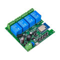 4 Channel 433MHz WiFi Relay Switch Module Smart Control Relay Module AC 85V~250V/Micro USB 5V Compatible with Alexa Goolge Home. 