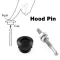 22mm 1Pc/4Pcs Universal Car Push Button Bonnet Hood Pins Kit Aluminum Quick Release Latch Bumper License Plate Lock Clip. 
