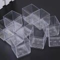 10/20Pcs 60ml Mini Plastic Square Dessert Cups Plastic Yogurt Mousses Dessert Cake Cup Christmas Party Supplies.