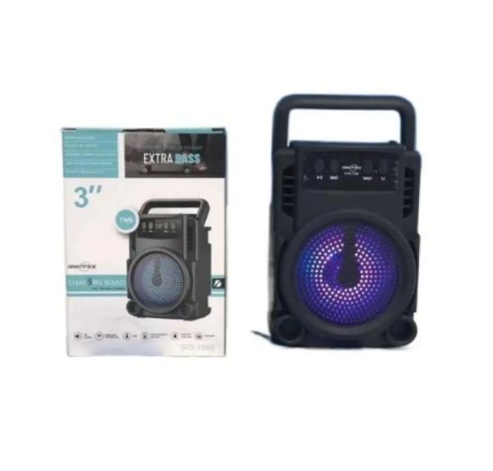 Greatnice GTS 1360 Portable Rechargeable Wireless Bluetooth Speaker With FM Radio USB & SD Card Supported High Quality Sound