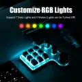 Programming Macro Custom 9 Key 3 Knob Keyboard RGB Copy Paste Mini Button Photoshop Gaming Keypad Mechanical Hotswap Macropad. 