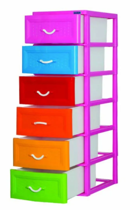 Plastic%20Drawer%20Baby%20Cupboard%20DAMRO%206pcs%20-%20Image%202