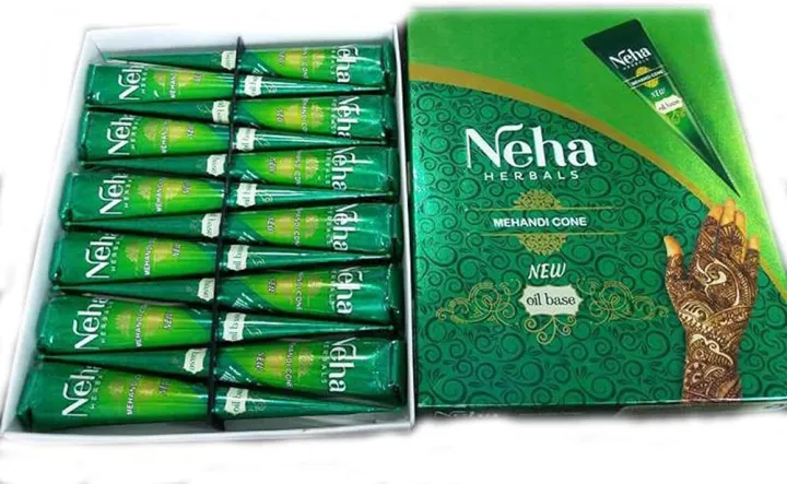 12%20Pieces%20Neha%20Oil%20based%20Green%20Mehedi%20Cone%20-%20Image%204