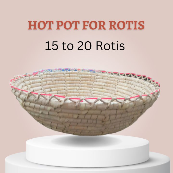 Plastic Roti Hot Pot Hot Pot For Rotis | Traditional Sindhi Style | Handmade | 15 rotis ...