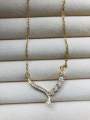 Sparkle Roniya V-Shaped Elegant Necklace (Mangalsutra Inspired). 