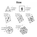 DND Dice Polyhedral Dice RPG High Quality Transparent Dice Game Set Various Wonderful Colours For DND RPG Board Game Party Games.