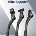 Kickstand Bike Single Support Lithium Battery Aluminum Alloy Side Foot Support Double Hole Adjustable Stand Sports Outdoor. 