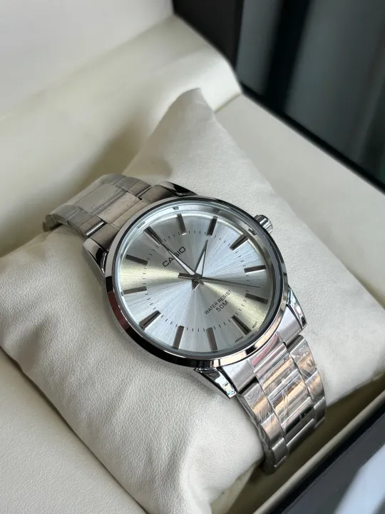 Men’s Simple Casual Silver Watch | Daraz.lk