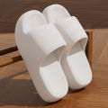 Unisex Bathroom Slippers Cloud Cushion Slides Summer Flat Sandals Thick Platform Shoes Man Indoor Non-Slip Couple Flip Flops. 
