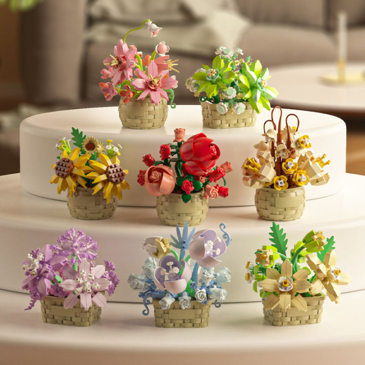 DIY%20MOC%20Potted%20Rose%20Sunflower%20Plants%20Succulents%20Bonsai%20Tree%20Gardens%20Romantic%20Building%20Blocks%20Model%20Bricks%20Kids%20Sets%20Kits%20Toys%20-%20Image%205