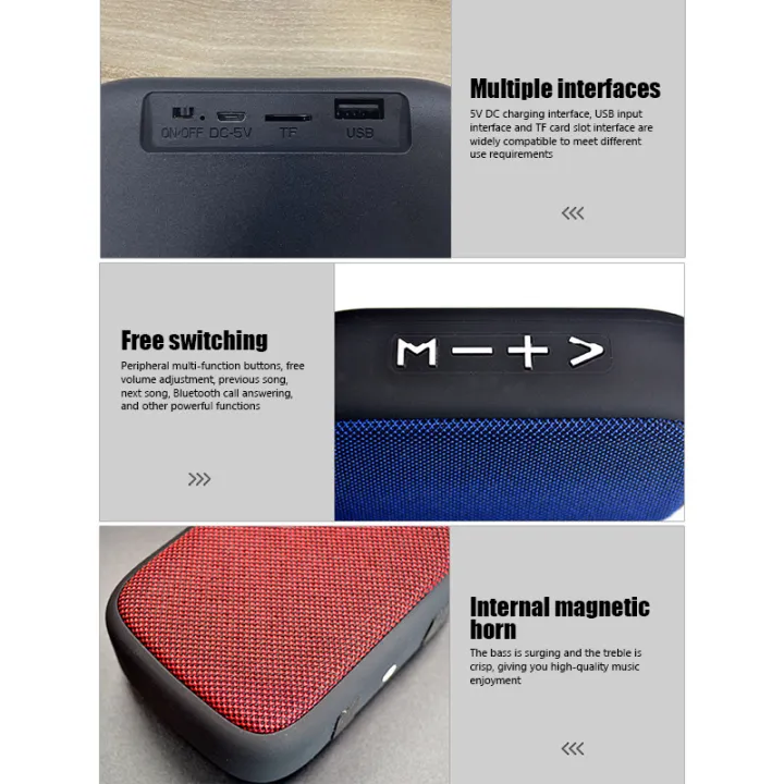 #Portable%20Speakers%20Outdoor%20Bluetooth%205.0%20Mini%20Oxford%20Loudspeaker%20Wireless%20Column%203D%20Stereo%20Music%20Player%20Surround%20Hifi%20sound%20Box%20-%20Image%204