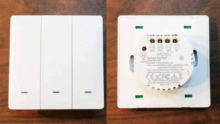 MOES ZigBee WiFi Smart Light Switch, 2 Gang No Screw Panel Smart Life/Tuya App Wireless Remote Control Wall Switch Timer for Lights, Compatible with Alexa, Google Home, Neutral Wire Required, No Hub Required