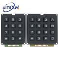 3*4 4*4 Matrix Switch Keyboard Keypad Array Module ABS Plastic Keys 4x4 3x4 12 16 Key Button Membrane Switch DIY Kit for Arduino. 