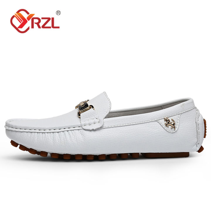 YRZL%20Shoes%20Men%20Handmade%20PU%20Leather%20Loafer%20Casual%20Driving%20Flats%20Slip-on%20Shoes%20Luxury%20Comfy%20Moccasins%20White%20Loafers%20Shoes%20for%20Men%20-%20Image%204