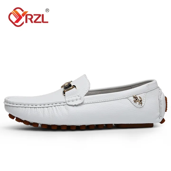 YRZL%20Shoes%20Men%20Handmade%20PU%20Leather%20Loafer%20Casual%20Driving%20Flats%20Slip-on%20Shoes%20Luxury%20Comfy%20Moccasins%20White%20Loafers%20Shoes%20for%20Men%20-%20Image%204