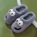 New Funny Cartoon Winter Soft Sole Mens Indoor Floor Non-slip Platform Slides Warm Plush Slippers Male Home Casual Cotton Shoes. 