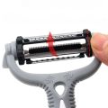 3In1 Vegetable Fruit Peeler Grater Multi-functional Stainless Steel Rotary Julienne Potato Carrot Vegetable Cutter Kitchen Tools.