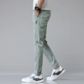2024 Spring Summer Ultra-thin Men's Stretch Slim Straight Casual Pants High Quality Fashion Breathable Golf Sports Trousers.