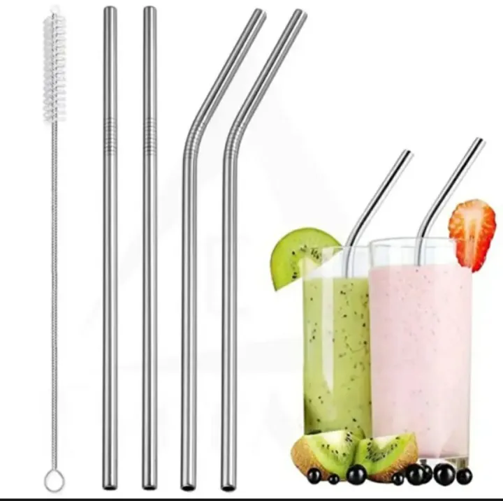 Sipper%20Bundle%20Pack%20of%205%20Stainless%20Steel%20Reusable%20Drinking%20Straws%20With%20Cleaning%20Brush%20Metal%20Straws%20-%20Image%207