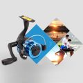 Portable Drag Fish Wheels Ultralight Fishing Reel Gear Ratio 5.2:1 Spinning Reel With 60m Fishing Line Angling Supplies. 