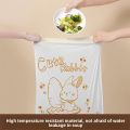 Radish Rabbit Drawstring Garbage Bag Household Kitchen Portable Thickened Belt Handle Garbage Bag. 