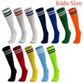 Children Kids Soccer Socks Sports Non Slip Long Tube Football Stocking Basketball Breathable Knee Over Stripe Boy Girl Socks.
