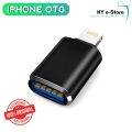 iPHONE OTG Adapter 3.0 Lightning to USB Port OTG Connector For iphone, ipad - High SpeedUSB Female Support Connect USB Flash Drive, U Disk, for iPhone 145Pro Max (Multi-Colored). 