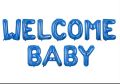 Welcome Baby Letter Foil Balloon Banner for Baby Shower, Gender Reveal Event and Decoration. 
