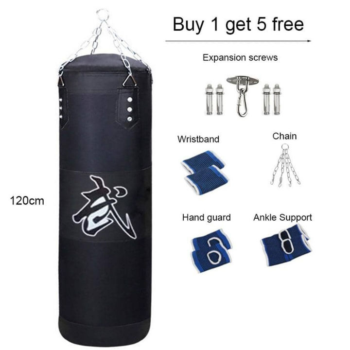 Heavy Punching Bag Set with Ceiling Hook Steel Chain Hanging Heavy Bag ...