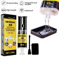 Super Liquid Epoxy Resin AB Glue Strong Adhesive Quick-dry Glue Waterproof All-Purpose Repair Glue for Glass Metal Woodworking.