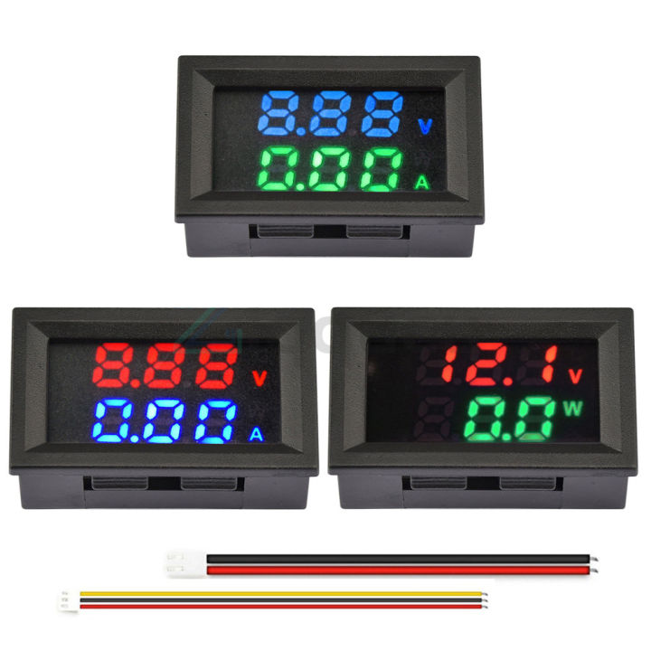 M430 DC 4-30V Digital Voltmeter Ammeter Dual Display Voltage Detector Current Meter Panel Amp Volt Gauge 10A 50A 100A