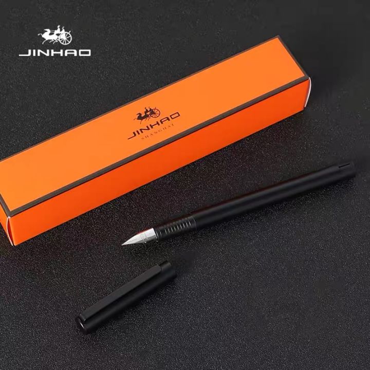 Jinhao%2065%20Black%20Silver%20Color%20Daily%20work%20Notes%20Office%20Fountain%20Pen%20EF%20F%20Nib%20Student%20School%20Writing%20Pen%20Stationery%20Supplies%20-%20Image%206