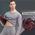 2 PC Men Thermal Double Layer Velvet Fleece Inner Wear |. 
