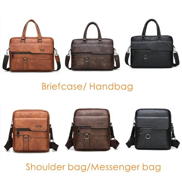 JEEP%20BULUO%20Laptop%20Handbag%20Hot%20Large%20Capacity%20Leather%20Briefcase%20Bags%20For%20Man%2013.3%20inches%20Laptop%20Work%20Travel%20Bag%20Brown%20&%20light%20Brown%20&%20Black%20-%20Image%209