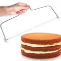 Double Wire Adjustable Cakes Cutter Stainless Steel Cupcakes Levelers Fondant Leveling Layer Slicer Baking Decorating Tool. 