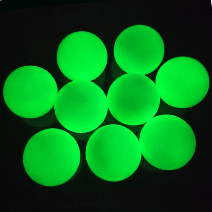 2-Pack Photoluminescent Golf Balls Night Use & Glow in Dark Practice Balls
